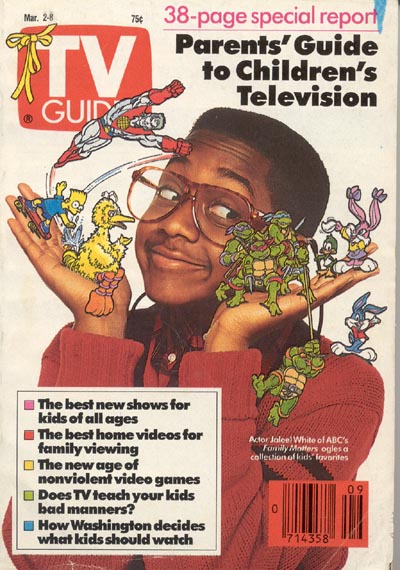 This is the first Parents&#39; Guide, from March of 1991. (Only the cover has anything to do with Urkel.) The Guide&#39;s recommendations included Tiny Toons, ... - kidstv3